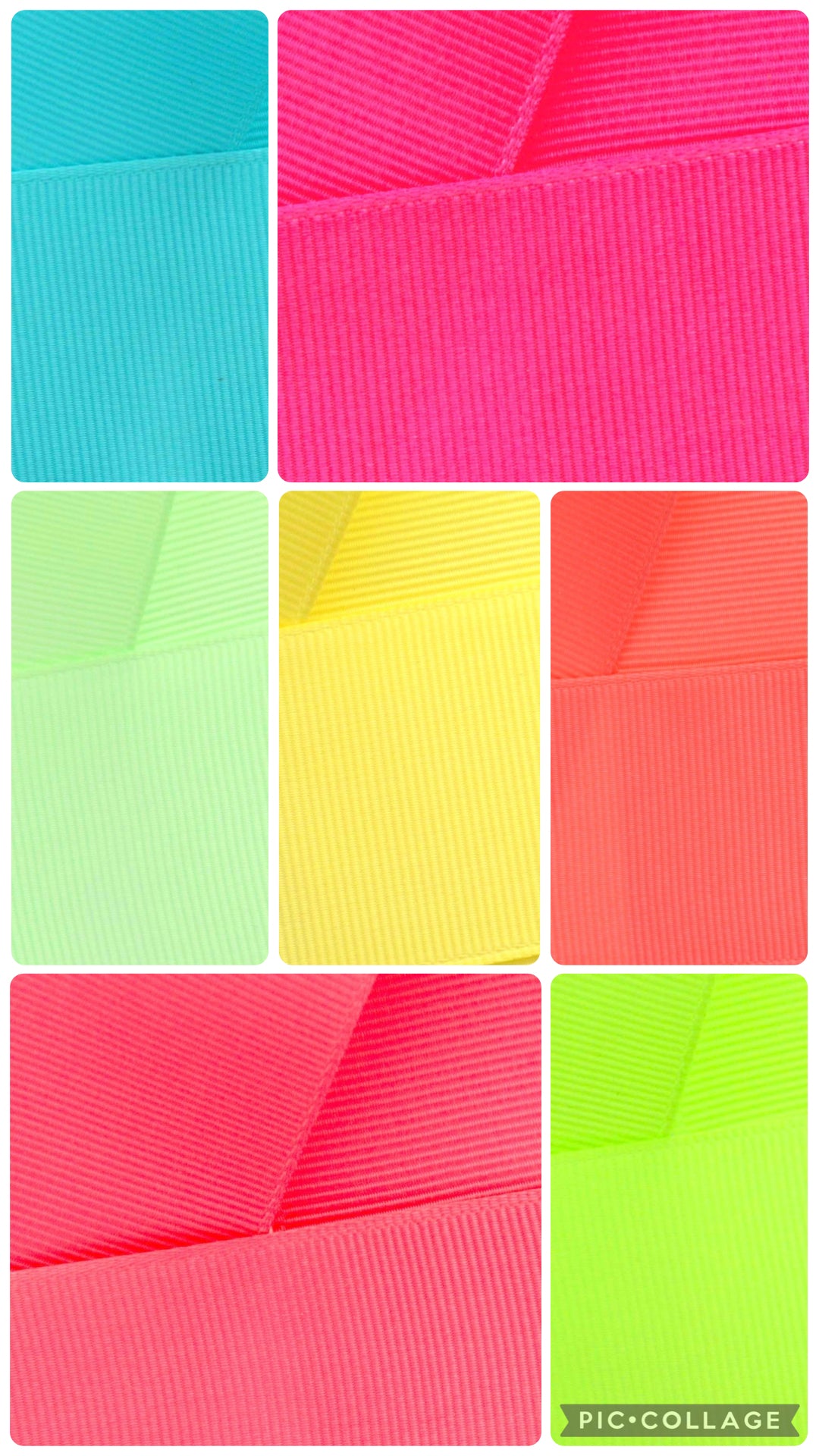 Neon solid ribbon bundle