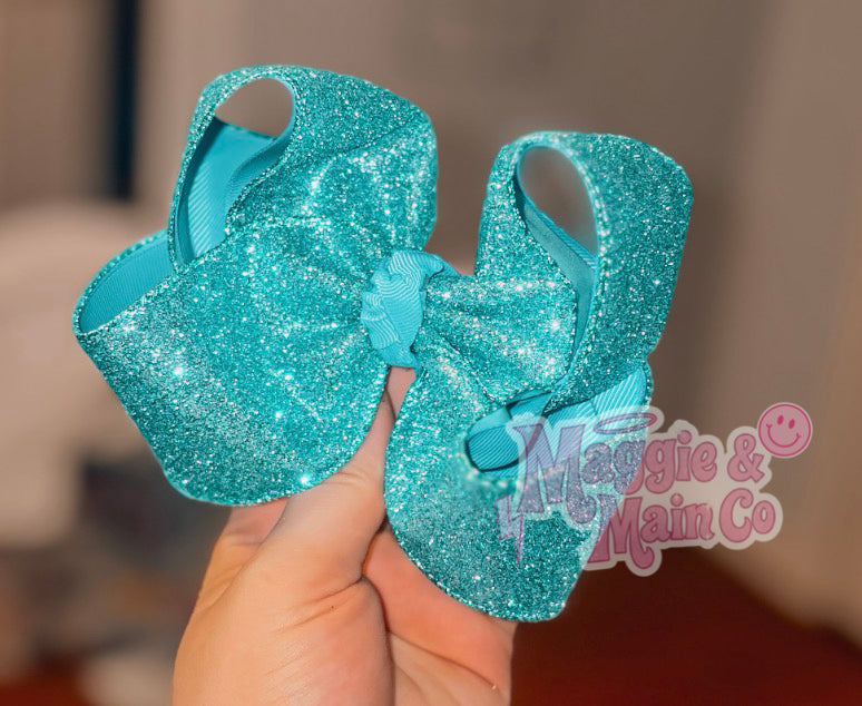 Teal Blue glitter